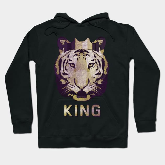 Tiger king's crown vintage look 80s Hoodie by Collagedream